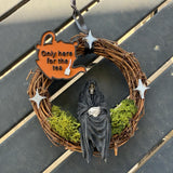 Reaper Drinking Tea - Decorative Mini Wreaths - Customizable-Create Fantasy Crafts