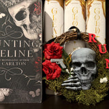 Skull Rose and Mouse 6 inch Wreath Dark Romance Bookshelf Decor-Create Fantasy Crafts