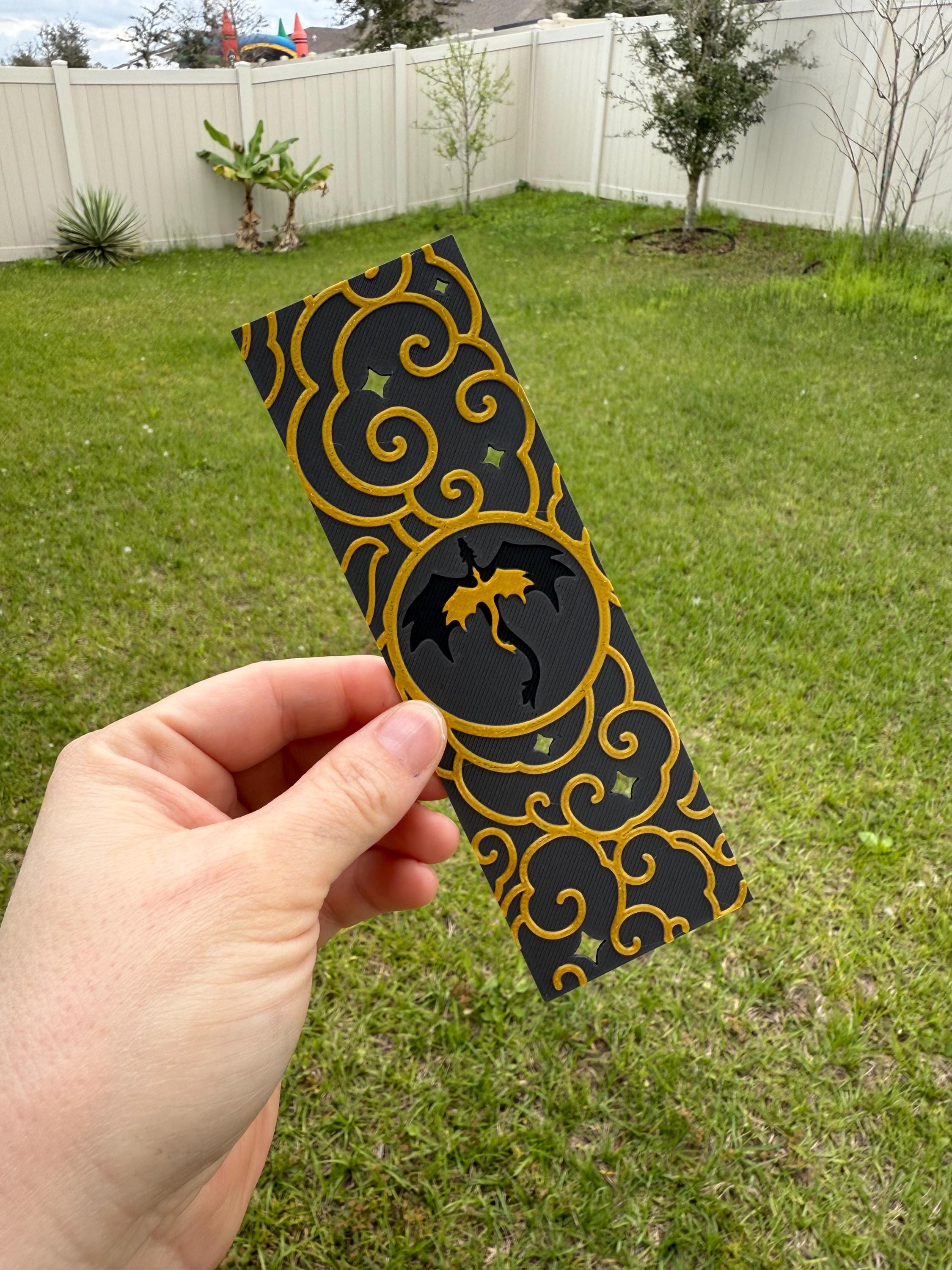 3D Print Dragon Cloud Book Marks - Made with HueForge-Create Fantasy Crafts