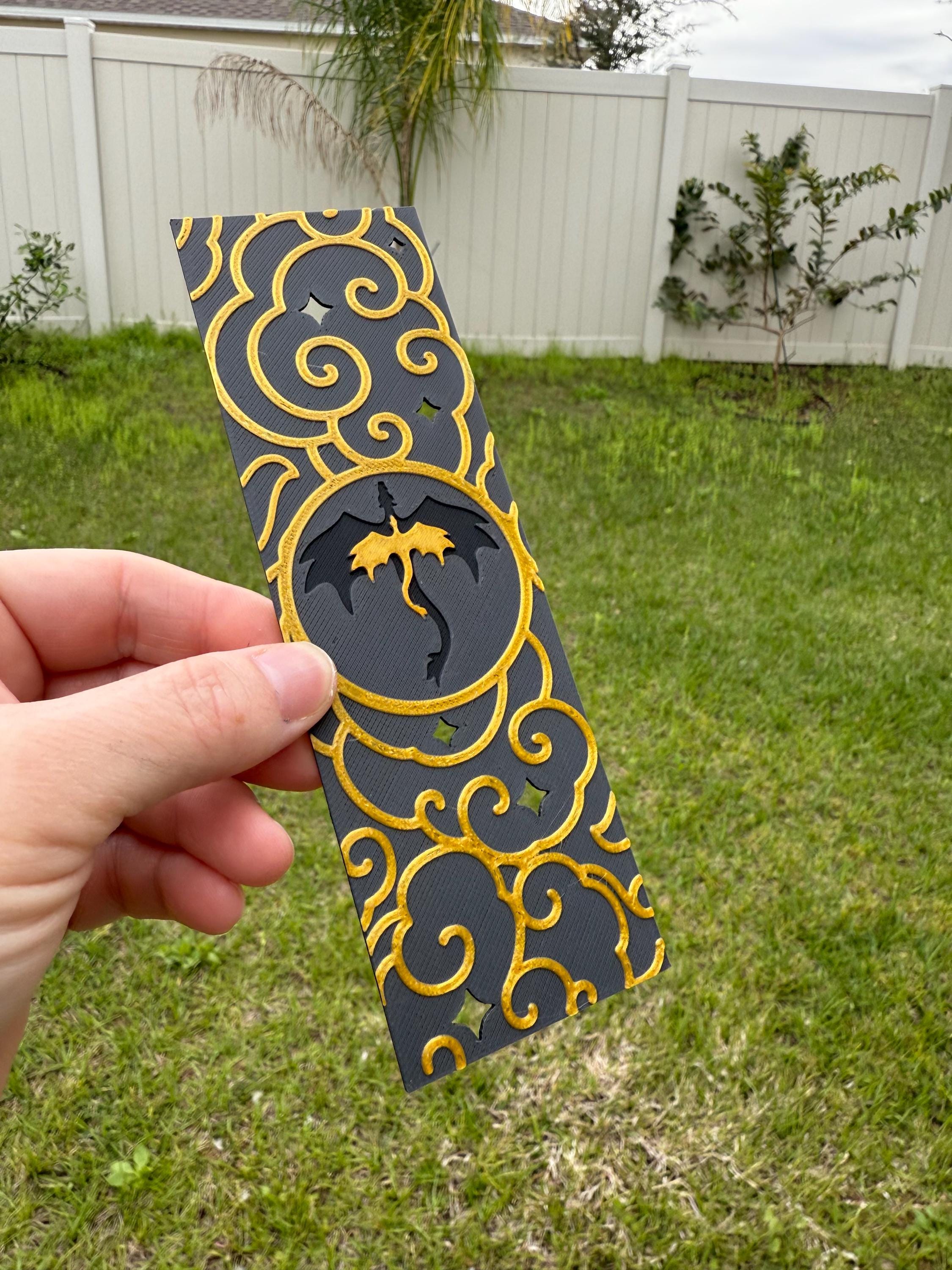 3D Print Dragon Cloud Book Marks - Made with HueForge-Create Fantasy Crafts