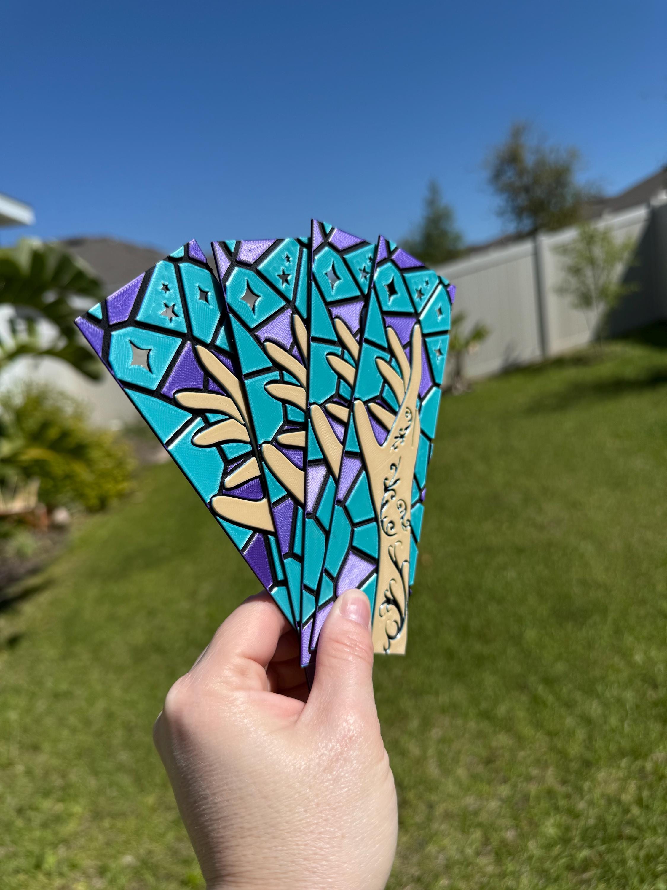 3D Printed Reaching For Stars Bookmark - Made with HueForge-Create Fantasy Crafts