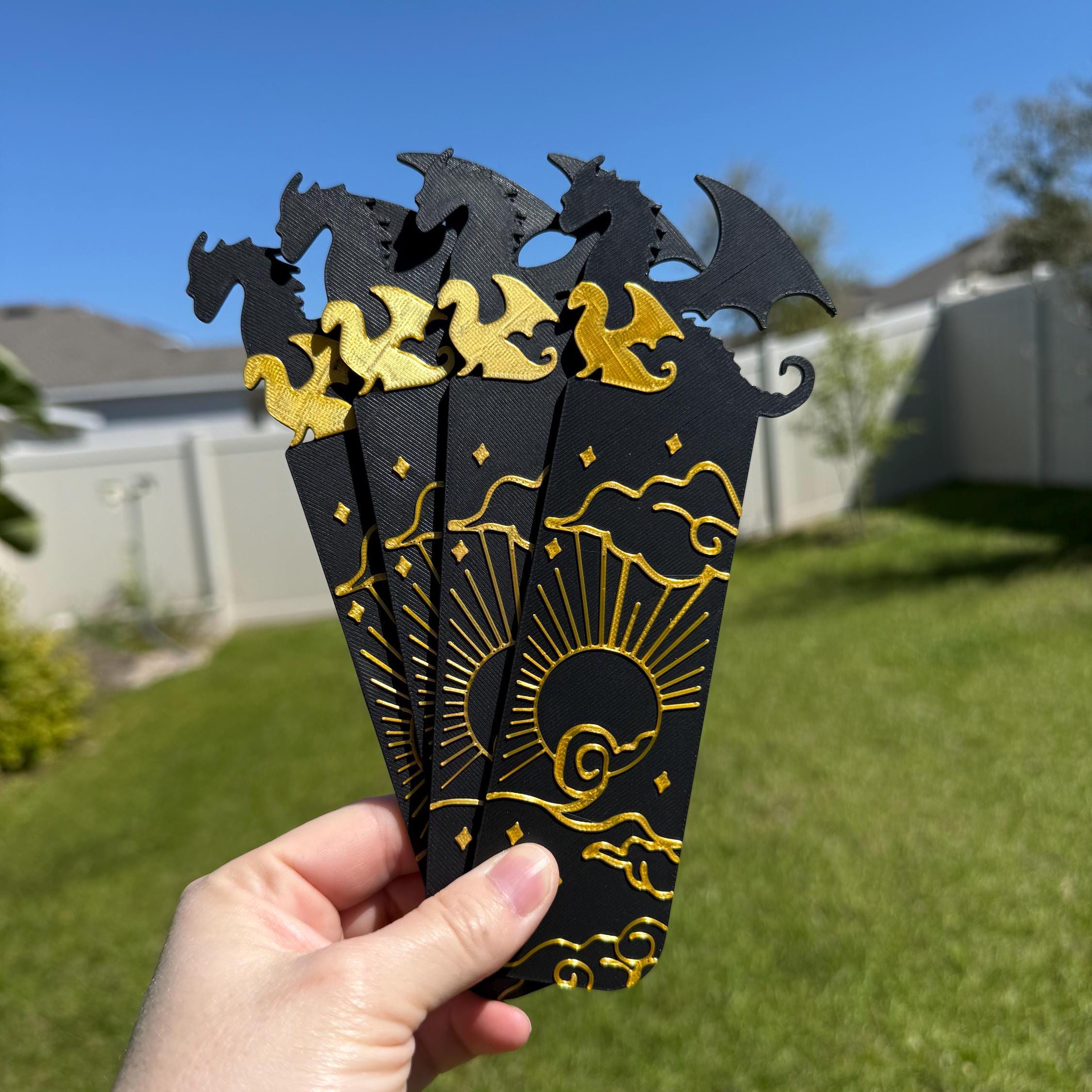 3D Printed 2 Dragon Bookmark-Create Fantasy Crafts