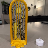 Golden Girl Tealight Book Nook | Bookshelf Decor