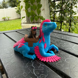 Dungeon Dragon and Cat | Figurine Home Decor Bookshelf Decor