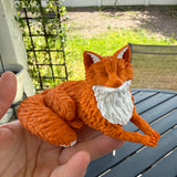 Perchling Fox | Shelf Sitter | Bookshelf decor