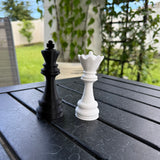 King and Queen Chess Pieces | Bookshelf Decor