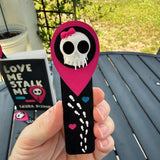 Love Me Stalk Me bookmark | Officially Licensed with Author Laura Bishop | Bookshelf Decor Bookish Merch