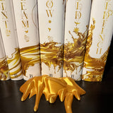 Gold Drip insert - Bookshelf Decor Bookish Merch-Create Fantasy Crafts