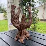 Haunted Tree Bookshelf Decor Hand Painted Gothic Horror 3d printed