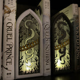 Gothic Window Tealight Book Nook | Snake and Crown | Bookshelf Decor