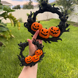Pumpkin Kitty Wreath