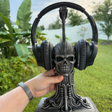 Mechanical Skull Headphone Stand | Gaming | Gothic Decor