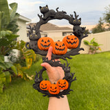 Pumpkin Kitty Wreath