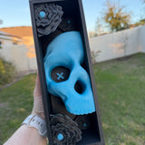 Skull Flower Book Nook | Bookish Merch | Bookshelf Decor | Dark Romance