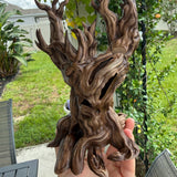 Haunted Tree Kindle Stand | Bookshelf Decor Hand Painted Gothic Horror