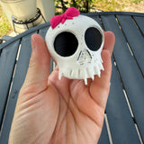 Love Me Stalk Me Skull Figure | Officially Licensed with Author Laura Bishop | Bookshelf Decor Bookish Merch