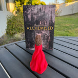 Cloaked Female Bookshelf Decor Bookish Merch - Customizable Colors