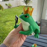 Crowned Frog Bookshelf Decor