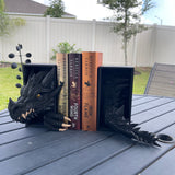 Dragon Head and Tail Book Nook | Fantasy | Book Shelf Decor