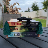 Raven book decor set | Bookshelf Shelf Decor