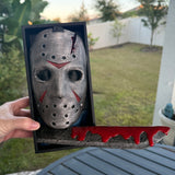 Hockey Mask Slasher Nook | Horror Decor