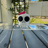 Love Me Stalk Me Skull Figure | Officially Licensed with Author Laura Bishop | Bookshelf Decor Bookish Merch