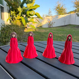 Cloaked Female Bookshelf Decor Bookish Merch - Customizable Colors