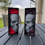 Skull Book Nook Book End Thin Version Bookshelf Decor-Create Fantasy Crafts