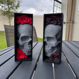 Skull Book Nook Book End Thin Version Bookshelf Decor-Create Fantasy Crafts