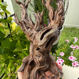 Haunted Tree Kindle Stand | Bookshelf Decor Hand Painted Gothic Horror