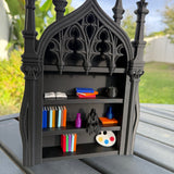 Mini Bookshelf | Cathedral | Gothic Book Shelf Decor