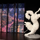 Wounded Wolf Bookshelf Decor