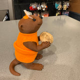 Cute Standing Otter Holding Bread - 3d printed - Bookshelf Decor