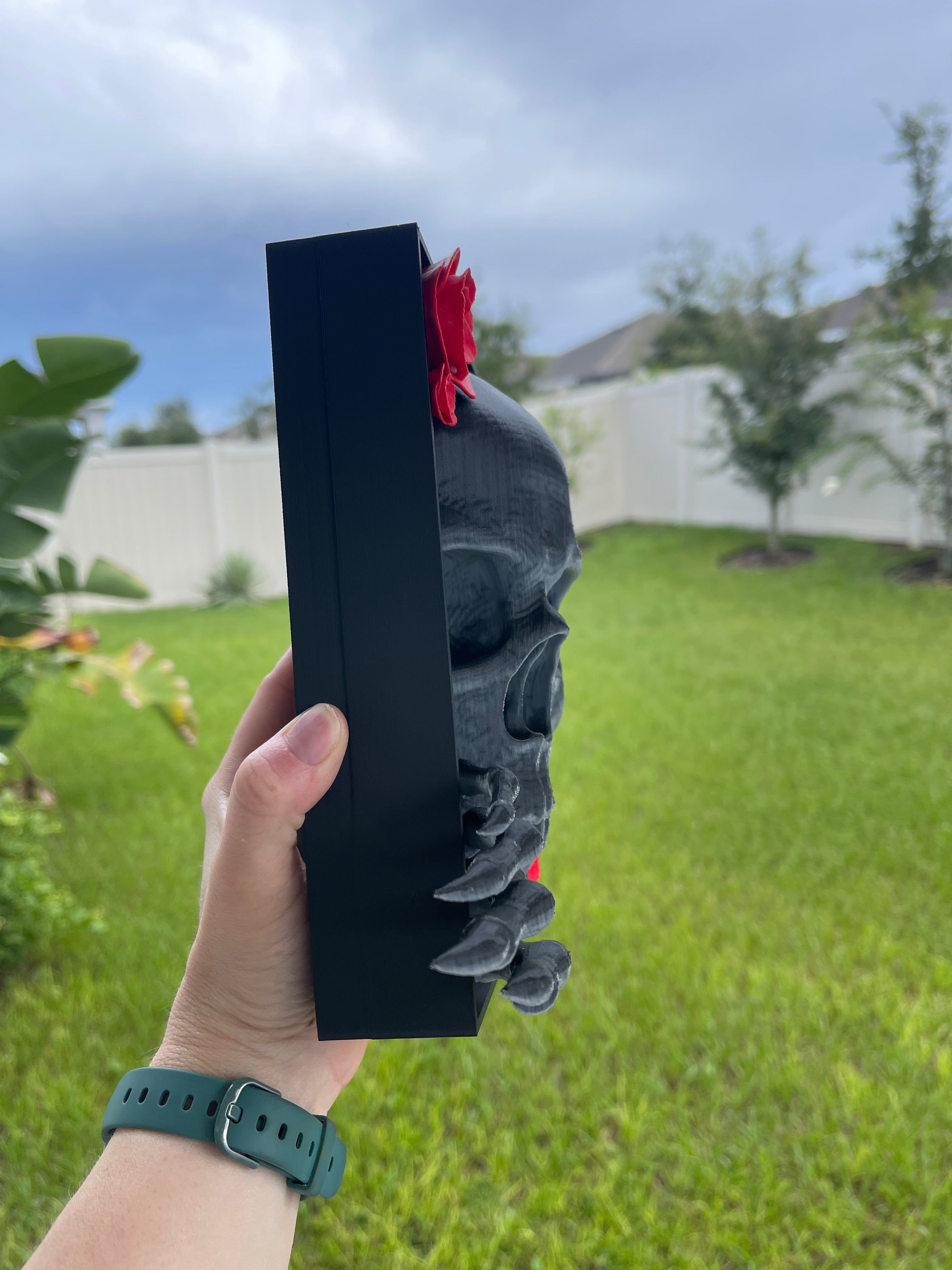 Skull Book Nook | Bookshelf Decor | Dark Romance | Horror |-Create Fantasy Crafts