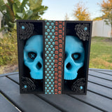 Skull Flower Book Nook | Bookish Merch | Bookshelf Decor | Dark Romance