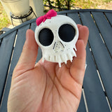 Love Me Stalk Me Skull Figure | Officially Licensed with Author Laura Bishop | Bookshelf Decor Bookish Merch