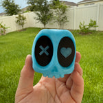 Glow Blue Skull Bookshelf Decor-Create Fantasy Crafts