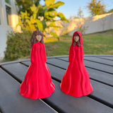 Cloaked Female Bookshelf Decor Bookish Merch - Customizable Colors