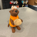 Cute Standing Otter Holding Bread - 3d printed - Bookshelf Decor