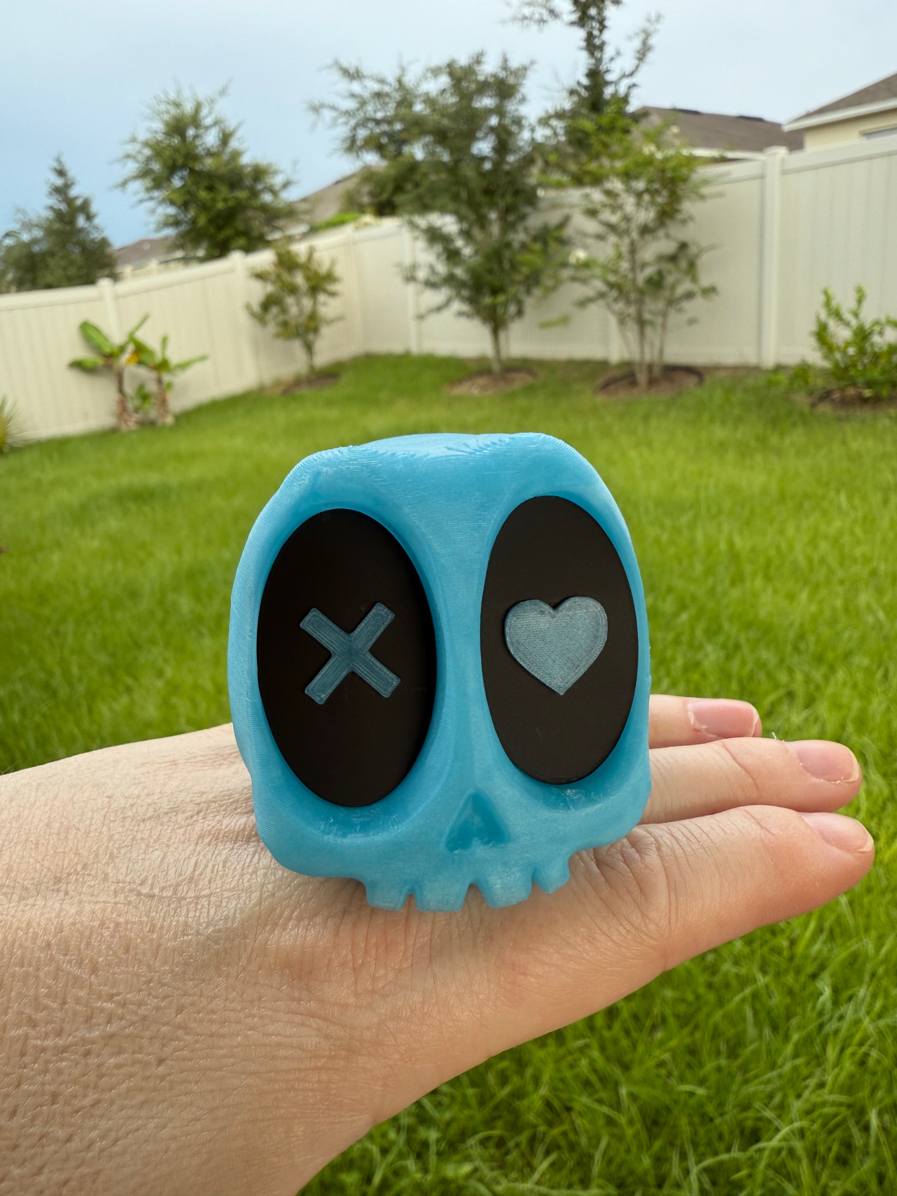 Glow Blue Skull Bookshelf Decor-Create Fantasy Crafts