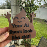No AI Flyers | Your Ai Flyers look like... | Table Top Vendor, Author, Artist Sign