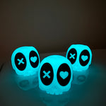 Glow Blue Skull Bookshelf Decor-Create Fantasy Crafts