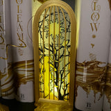Golden Girl Tealight Book Nook | Bookshelf Decor