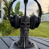 Mechanical Skull Headphone Stand | Gaming | Gothic Decor