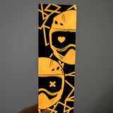 Glow In Dark Mask Bookmark - Made with HueForge