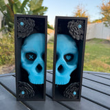 Skull Flower Book Nook | Bookish Merch | Bookshelf Decor | Dark Romance