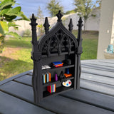 Mini Bookshelf | Cathedral | Gothic Book Shelf Decor