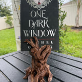 Haunted Tree Bookshelf Decor Hand Painted Gothic Horror 3d printed