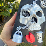 Skull and Chains Book Nook | Bookshelf Decor | Bookish Merch | Dark Romance