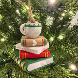 Bookish Ornament | Hot Cocoa | Coffee | Christmas | Xmas Tree Decor